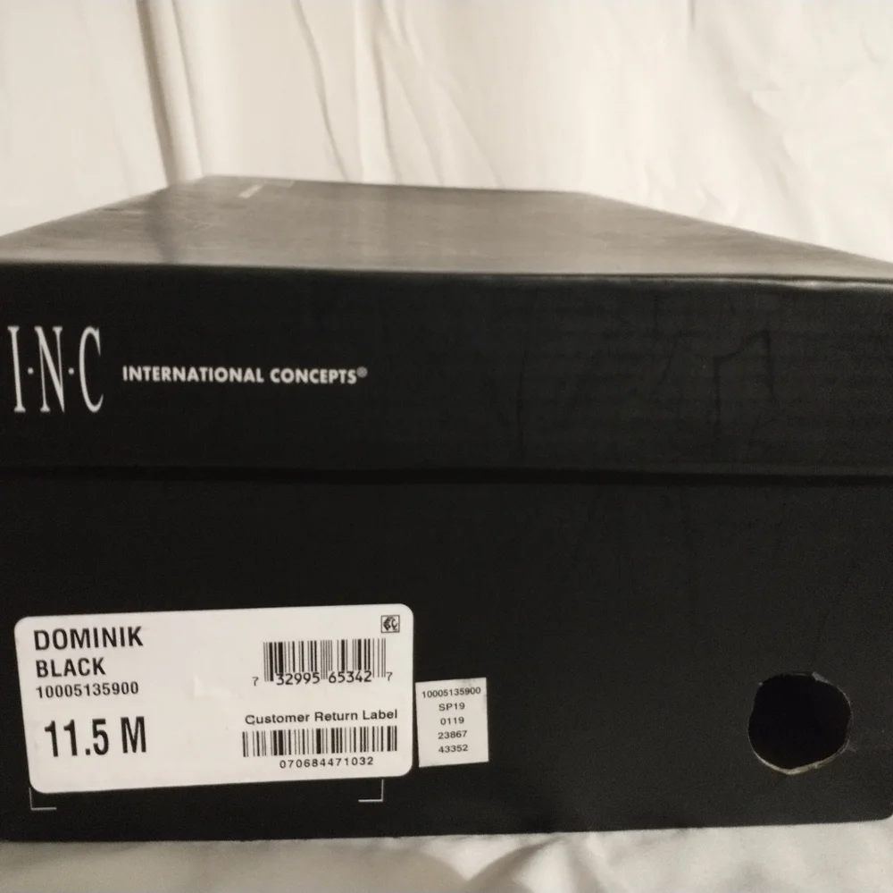 Men's INC Dominik Black Dress Shoes Size 11.5 - Picture 2 of 10